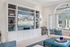 A well-designed built-in can elevate a space and add a unique touch to any home. Sharing one of our projects—a stunning Coastal Wall Unit with colors that bring a relaxing beach vibe, combined with style and sophistication.